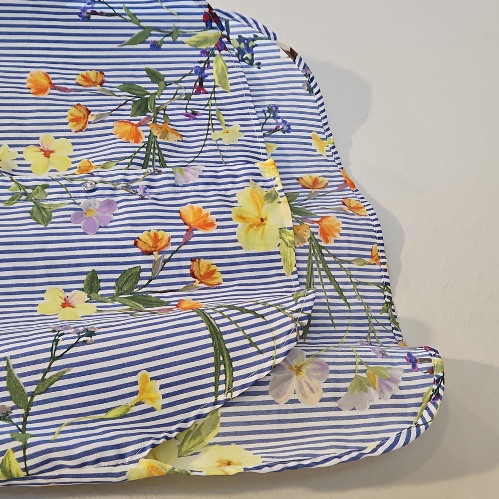 Calvin Klein Collared Blouse Medium 100% Polyeste… - image 7